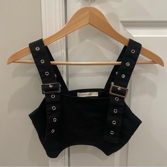 Carmar Tops - Carmar (LF Soho) Buckle Crop Top